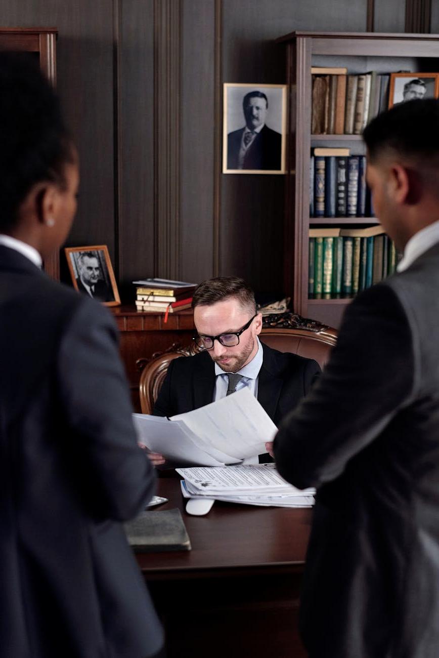 Mining executive portrait